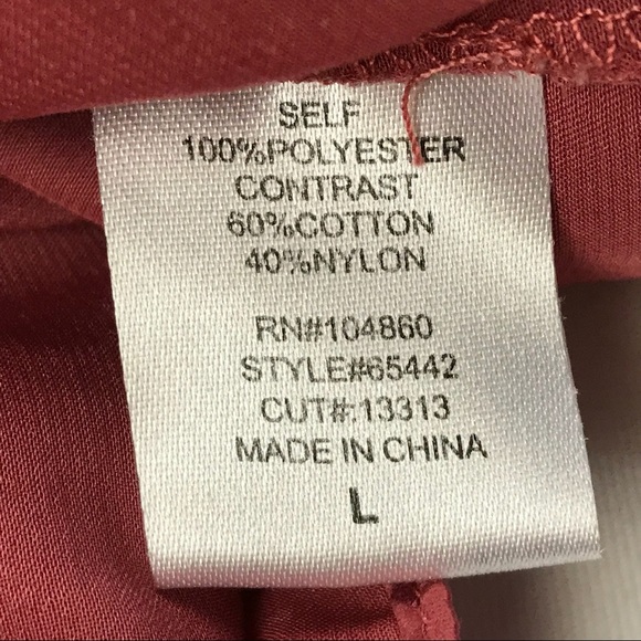 Chloe K Red Long Sleeve Romper - Picture 7 of 7